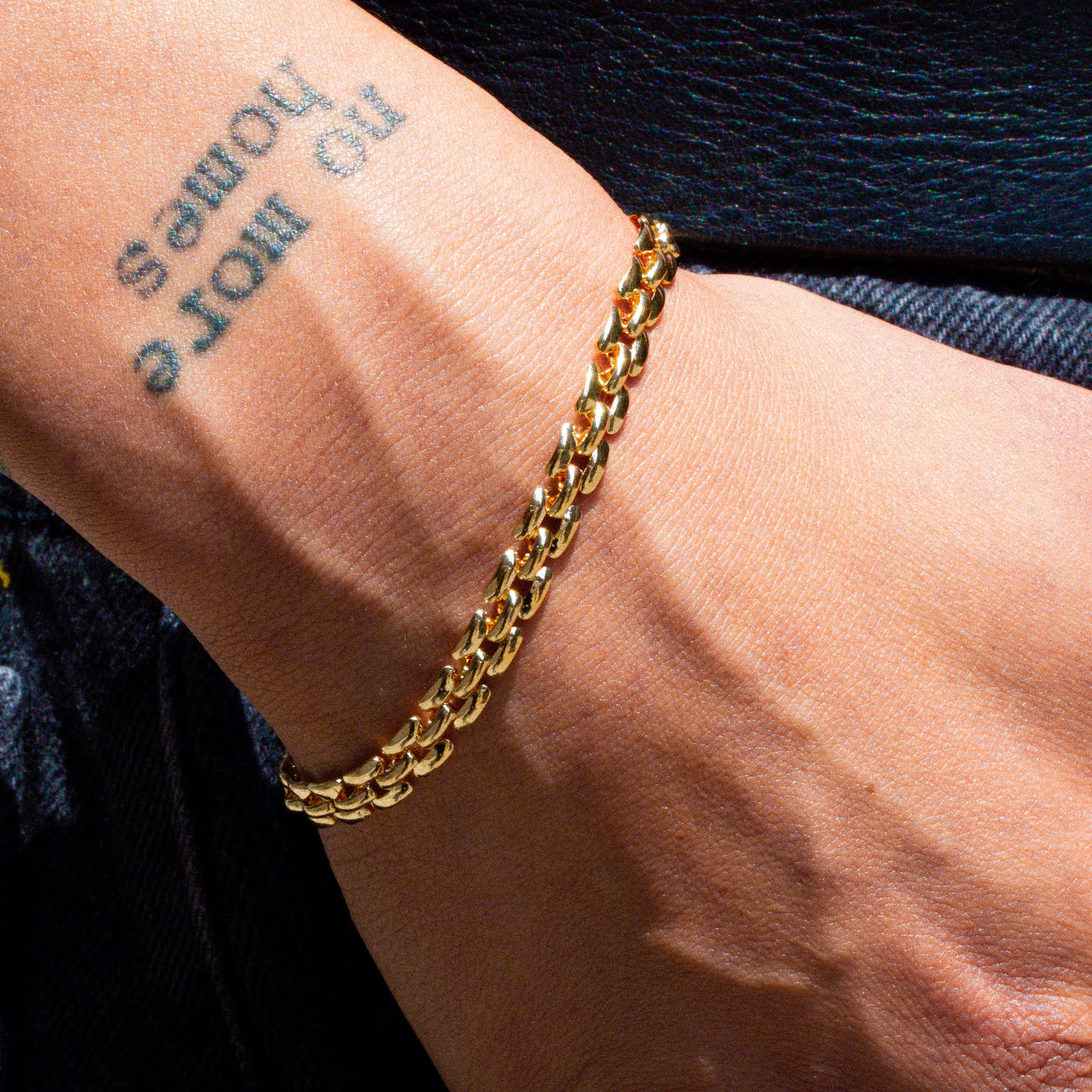 18K Gold Watch Link Chain Bracelet, Watch Band Bracelet, Gold Chain Bracelet,  Gold Watch Chain, Watch Chain Link Bracelet - Etsy